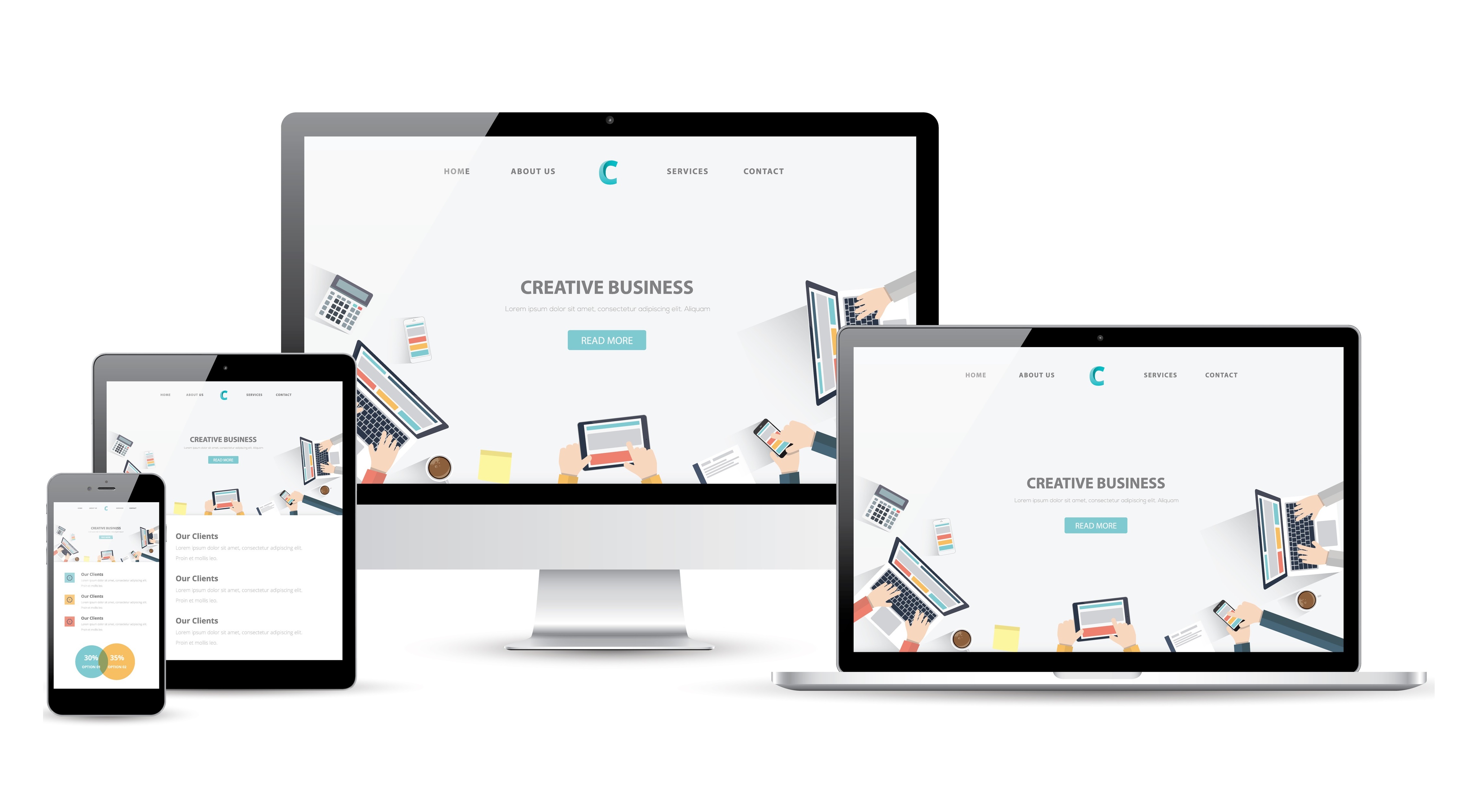 Website on multiple devices